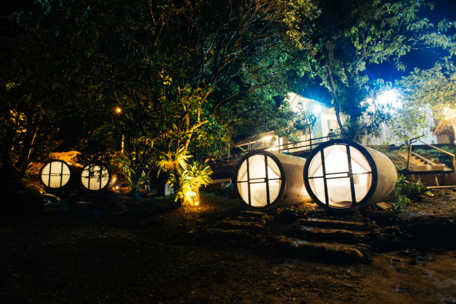 Time Capsule Retreat Just you and the forest in the pale moonlight.
